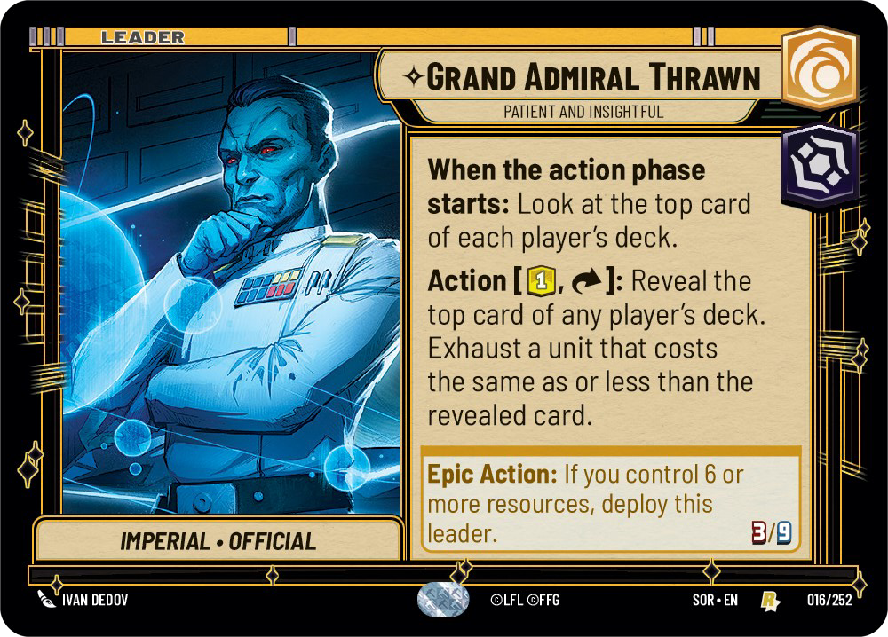 Grand Admiral Thrawn - Patient and Insightful (SOR-016)