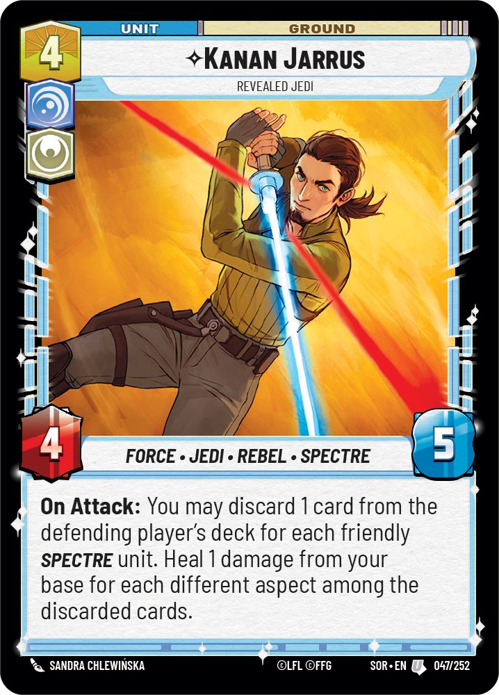 Kanan Jarrus - Revealed Jedi (SOR-047)