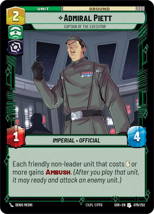 Admiral Piett - Captain of the Executor (SOR-079)