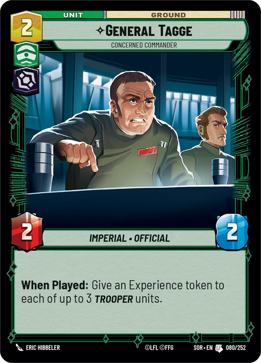 General Tagge - Concerned Commander (SOR-080)