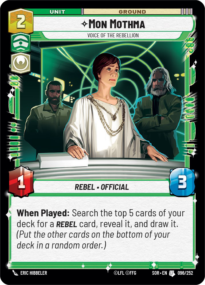 Mon Mothma - Voice of the Rebellion (SOR-096)