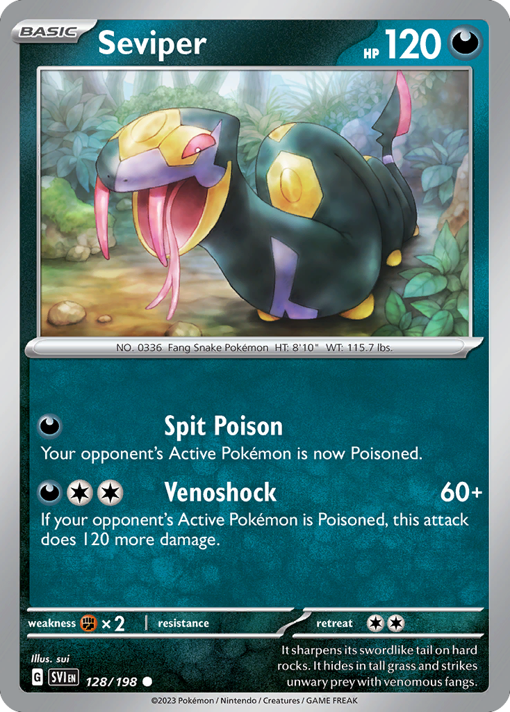 Seviper - Scarlet & Violet (sv1-128)