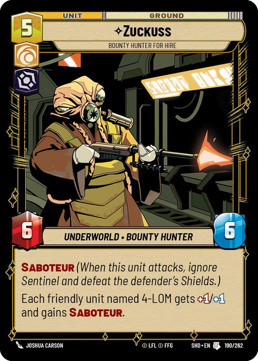 Zuckuss - Bounty Hunter for Hire (SHD-190)