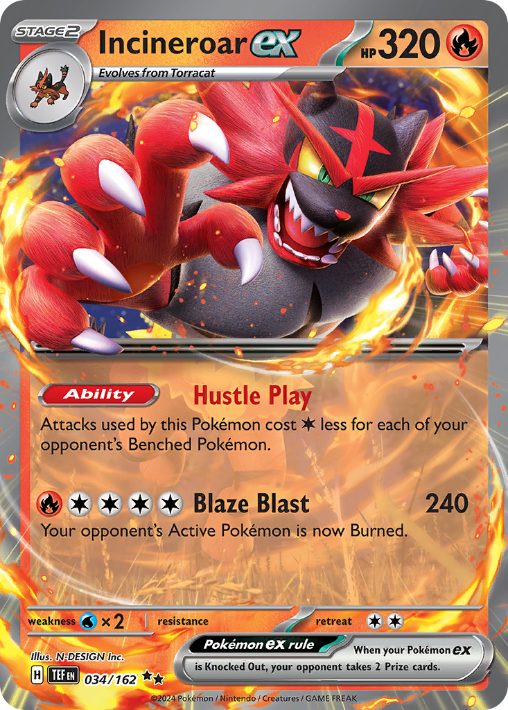 Incineroar ex - Temporal Forces (sv5-34)