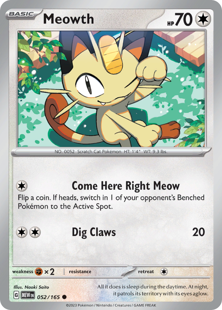 Meowth - 151 (sv3pt5-52)