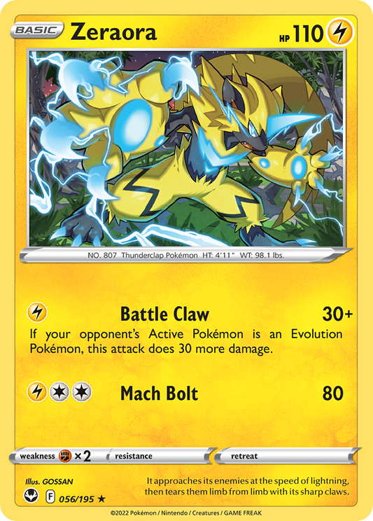 Zeraora - Silver Tempest (swsh12-56)